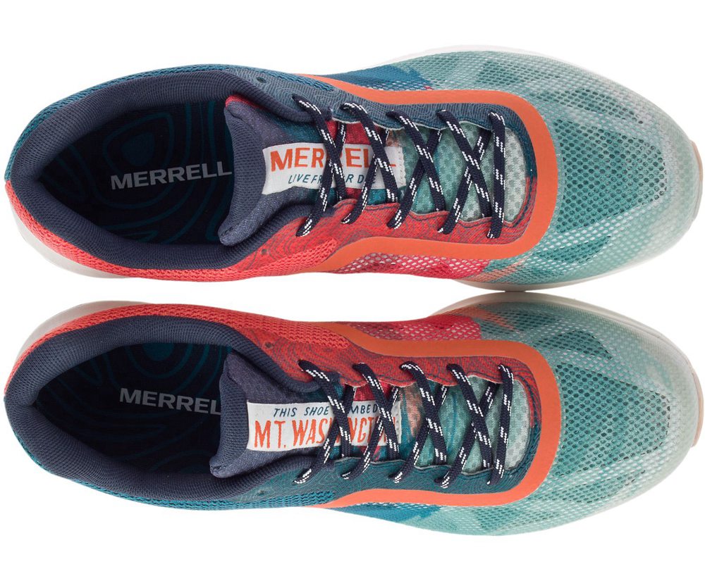 Buty Sportowe Merrell Męskie Mięta/Pomarańczowe - Mtl Skyfire X White Mountains - 405921-ALP